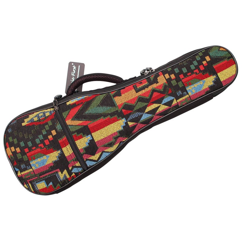 MUSIC FIRST Woven THE NATIVE Vintage Style Ukulele case ukulele bag ukulele gig bag (26~27 inch Tenor, The Native) - Image 1